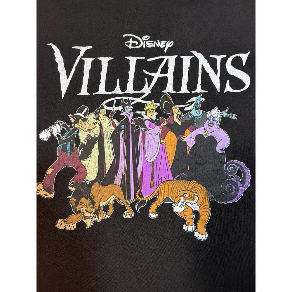 Disney Villians T-Shirt Delta PRO Large Black Maleficent Ursula Cruella Deville - Picture 2 of 3